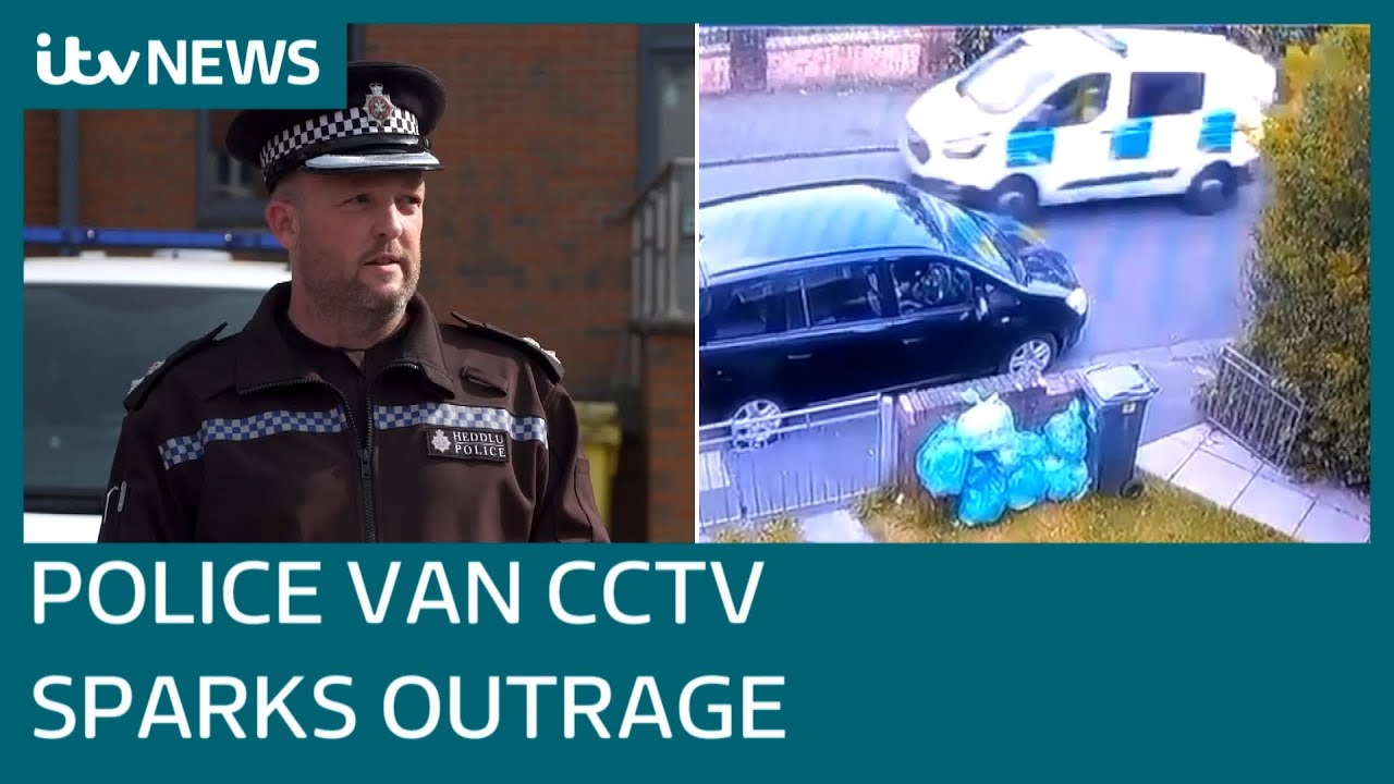 Cardiff riots Cops probing CCTV of police van seemingly following bike