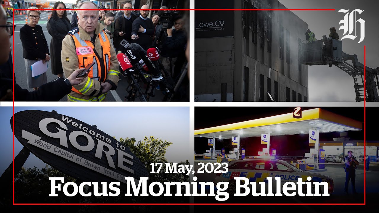 Wellington fire fallout, call to sack all Gore councillors & police operation Rānui