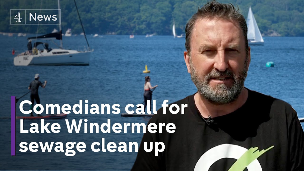 Celebrities join pollution protest against sewage in Lake Windermere