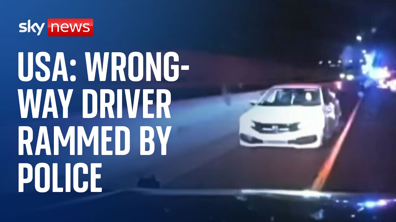Arizona Police ram a car driving the wrong way down the freeway - The ...