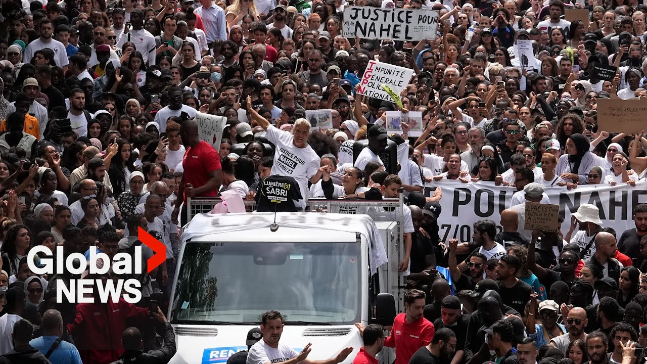 France protests: Mother of teen shot dead by police leads thousands in ...