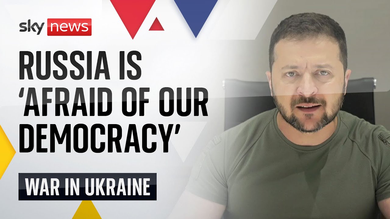 Ukraine War 'The more democracy, the greater its strength' Zelenskyy