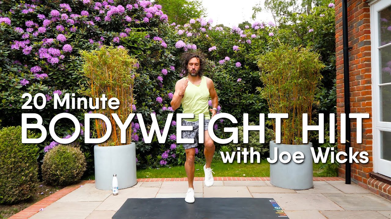 NO EQUIPMENT HIIT Workout!! 20 Moves in 20 Minutes Joe Wicks Workouts
