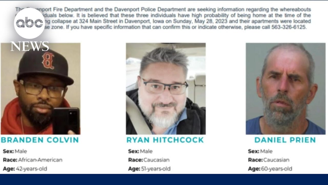 Urgent search for 3rd person still missing in Iowa building collapse l ...