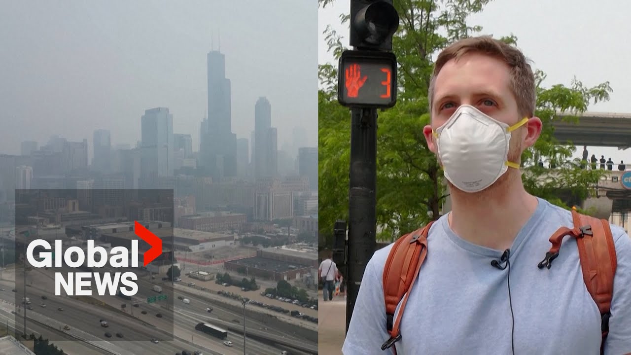 Canada wildfires trigger air quality warnings in US as smoke reaches