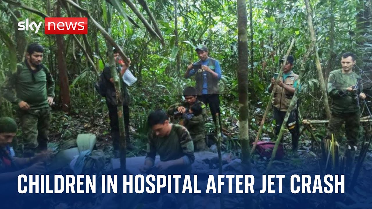 Children found in jungle 40 days after plane crash recovering in ...