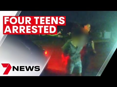 Four teenagers arrested after wild car chase through Gold Coast streets ...