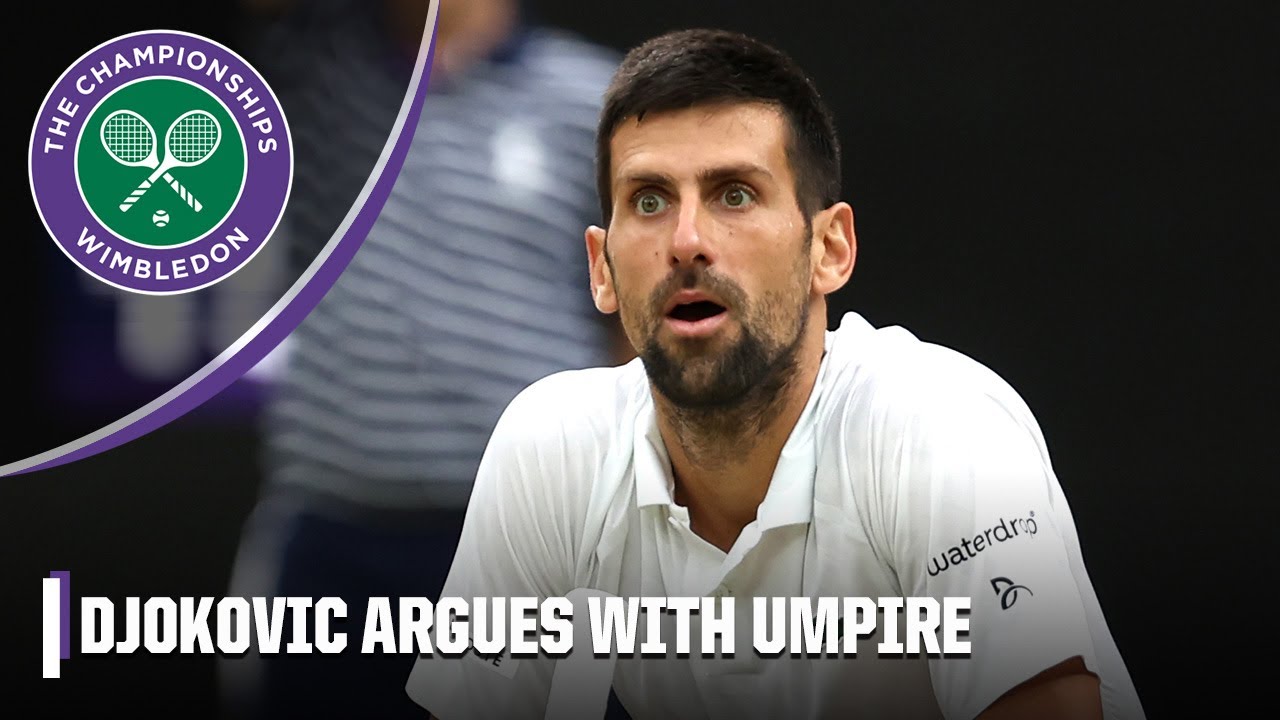 Novak Djokovic is unhappy with chair umpire awarding the point to ...