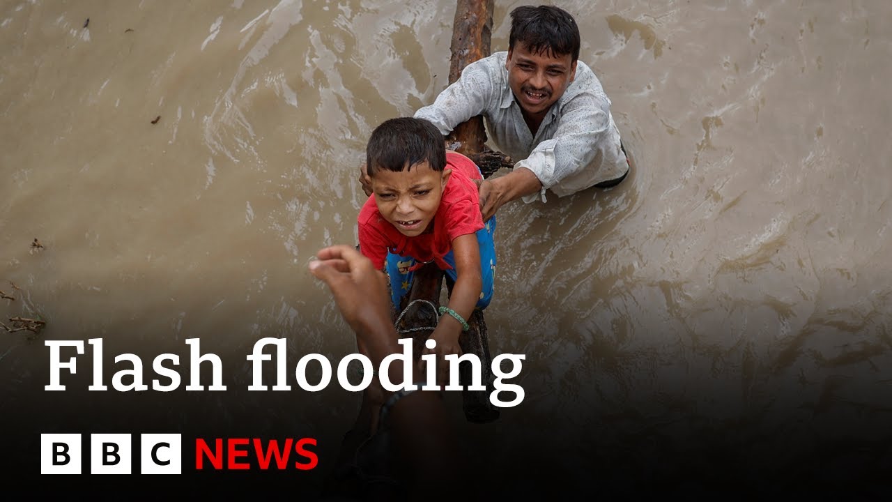India Extreme Flooding Causing Climate Fears Bbc News The Global