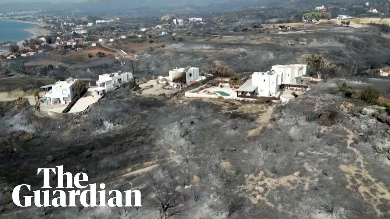 Rodos Fires Drone footage shows scale of damage from wildfires on Rhodes - The ...