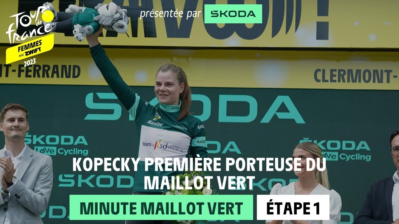 Škoda Green Jersey Minute Stage 1 Tour de France Femmes avec Zwift