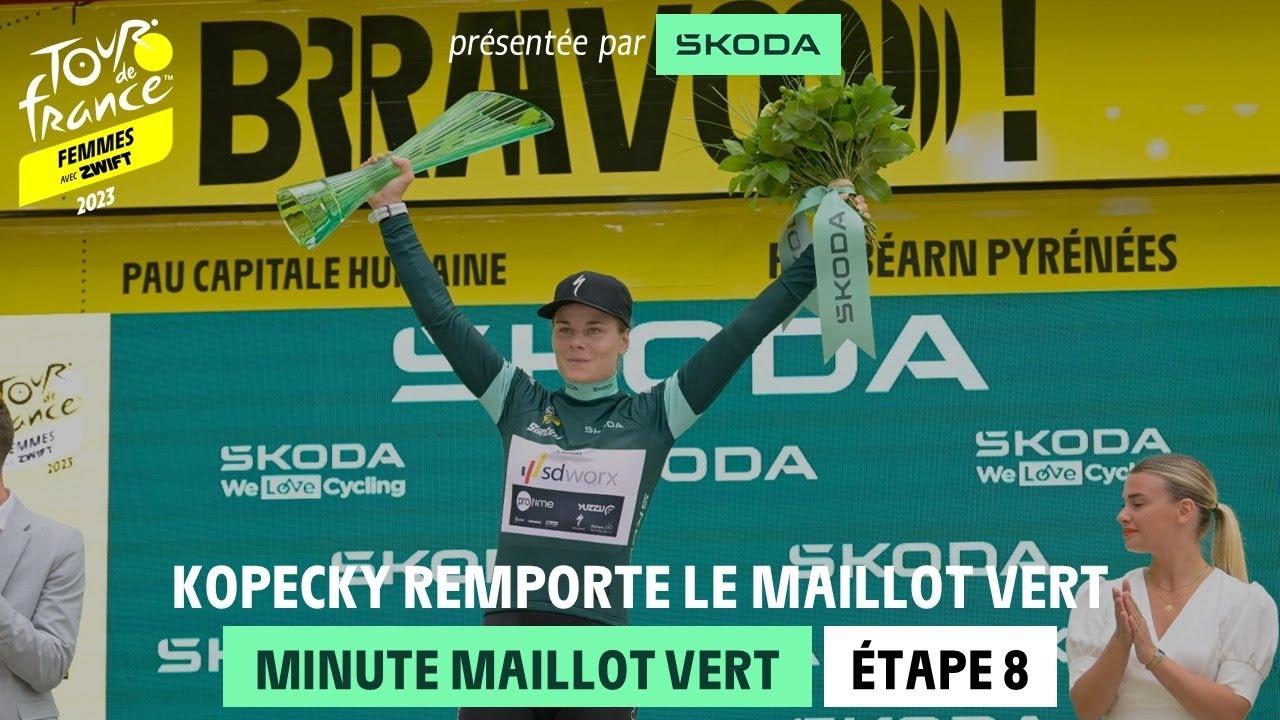 Škoda Green Jersey Minute Stage 8 Tour de France Femmes avec Zwift 2023 The Global Herald