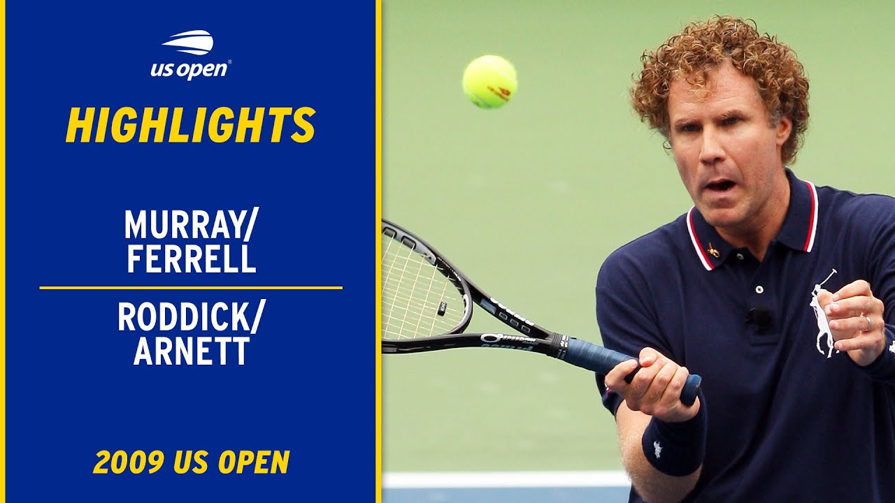 Murray/Ferrell vs. Roddick/Arnett Highlights | 2009 US Open - The ...