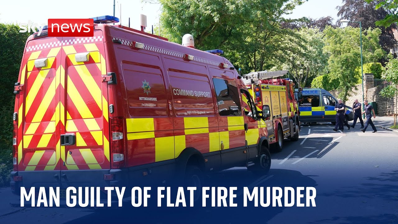 Man found guilty of murdering mother and two children after Nottingham