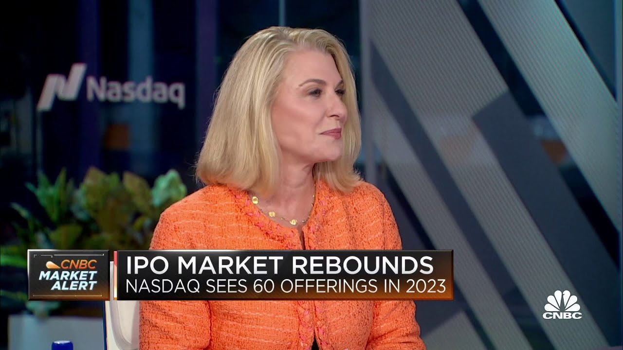 Nasdaq's Karen Snow on IPO market rebound We expect 'a pretty decent