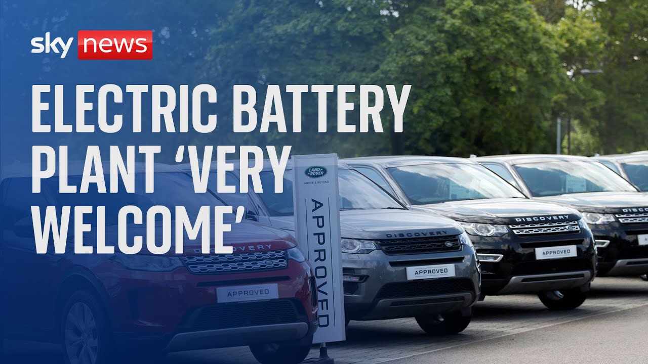 Jaguar Land Rover owner investment in electric vehicle battery plant in