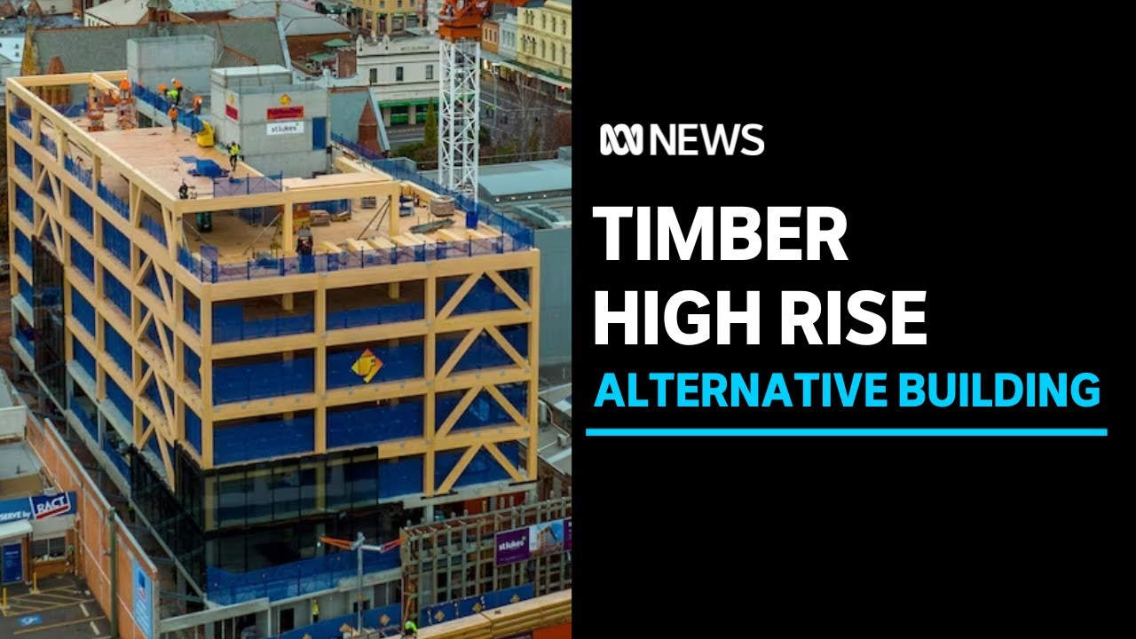 Construction of Tasmania's first timber highrise building capturing