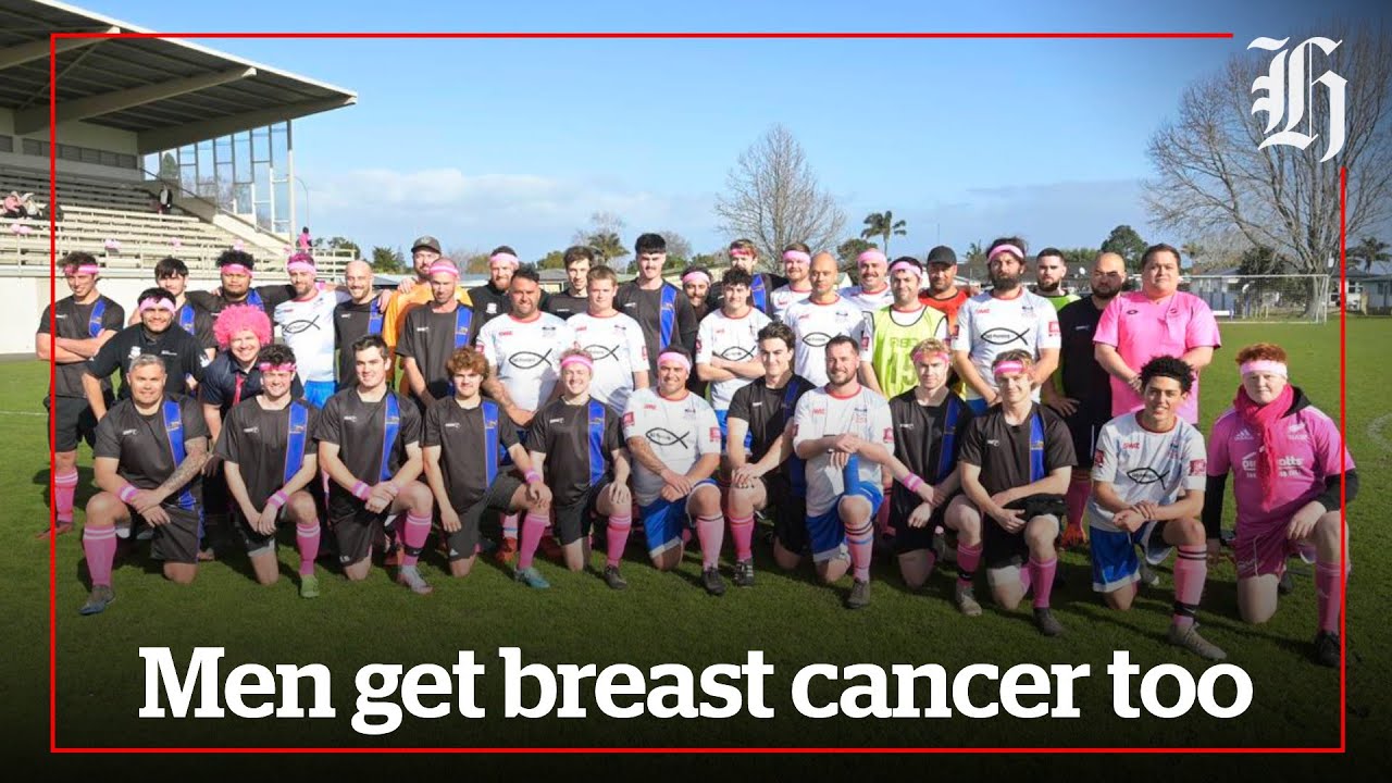 Charity football raises awareness that men get breast cancer too