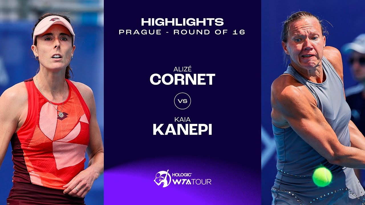 Alizé vs. Kaia Kanepi 2023 Prague Round of 16 WTA Match