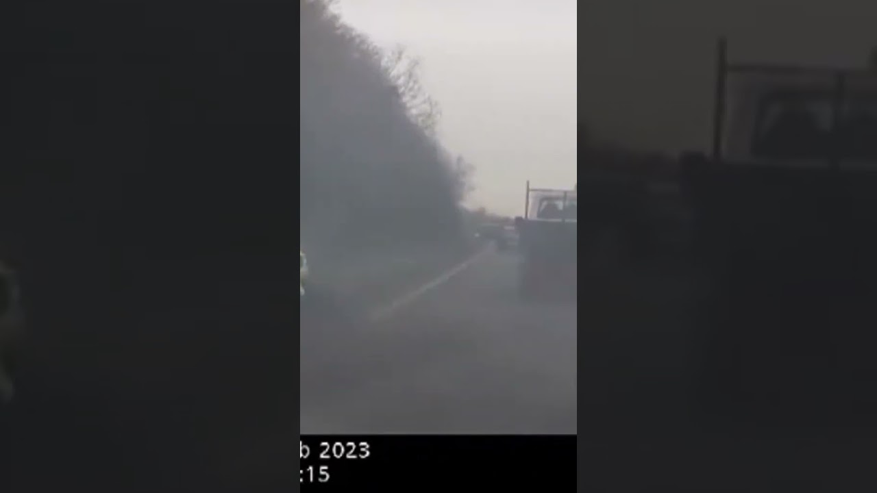 Watch the moment a police car is rammed off road - The Global Herald