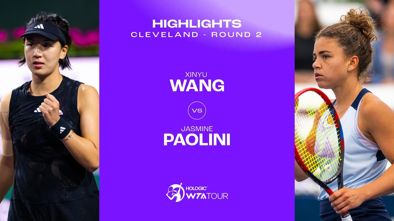 Xinyu Wang Vs Jasmine Paolini 2023 Cleveland Round 2 Wta Match