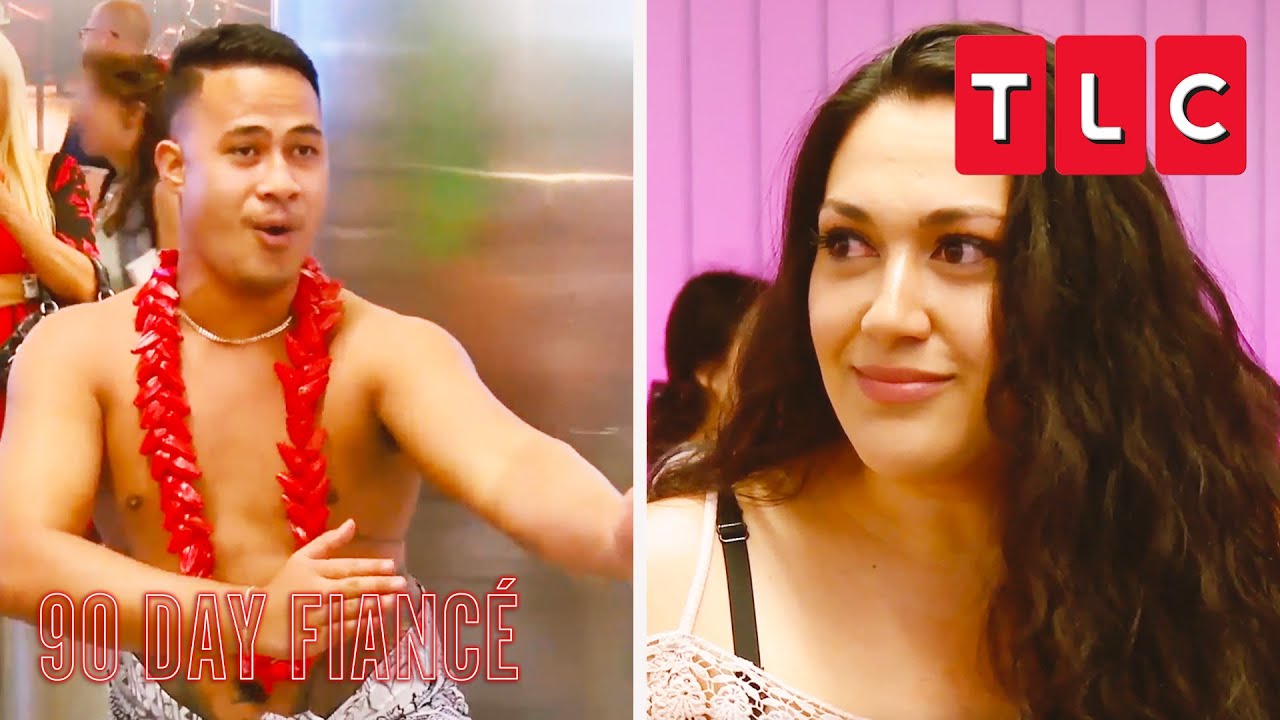 Asuelu Does a Samoan Dance for Kalani at LAX 90 Day Fiancé TLC