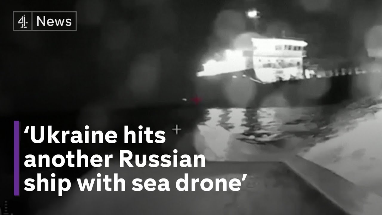 Ukraine claims drone hit on Russian oil tanker near Crimean bridge ...