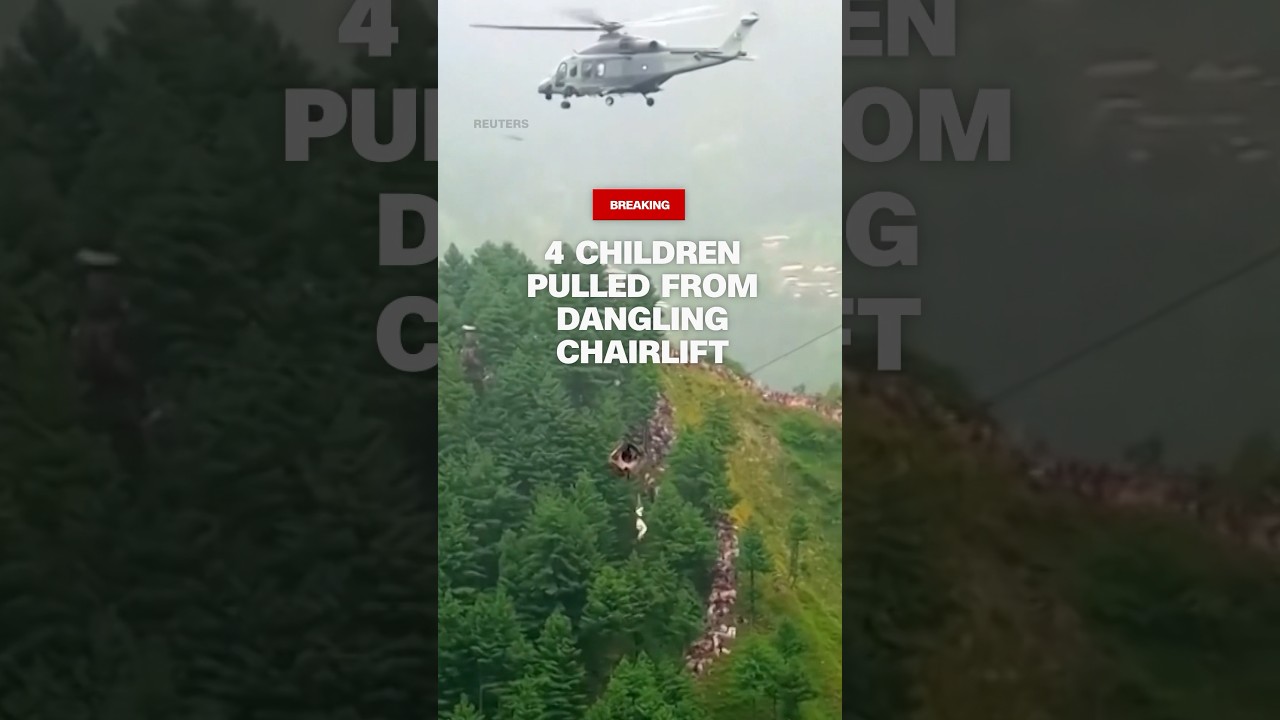 4 children pulled from dangling chairlift The Global Herald