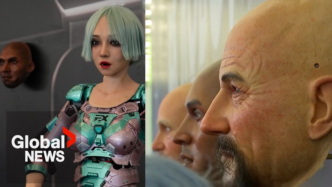 China robot conference: Hyper-realistic androids show off emotional ...