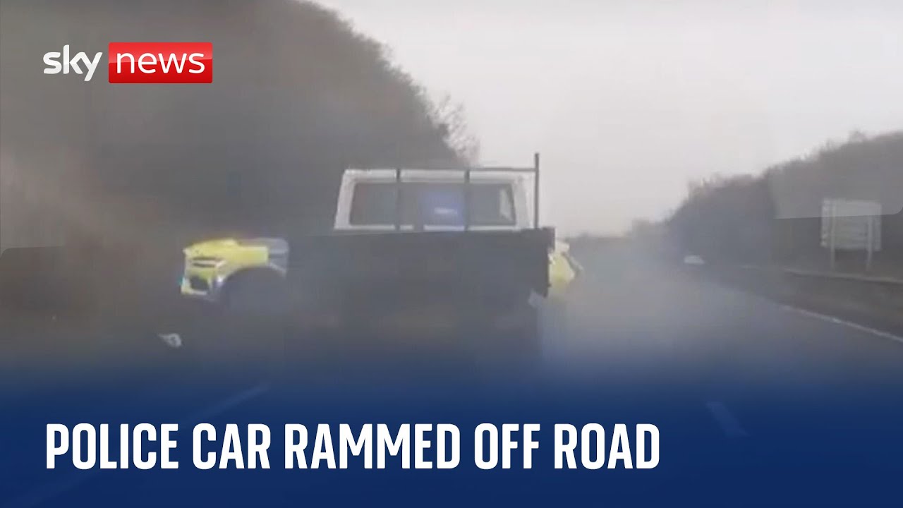 Driver jailed after police car rammed off road by tipper van - The ...