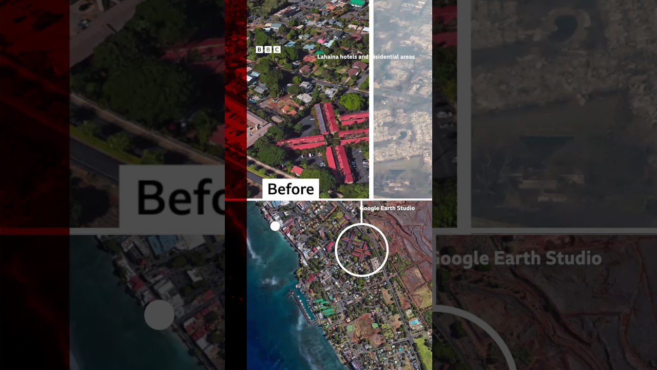Maps and before and after images reveal Maui wildfire devastation. #