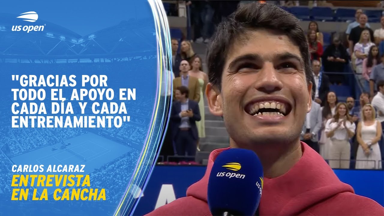 Carlos Alcaraz | Entrevista en la Cancha | 2023 US Open Ronda 2 - The