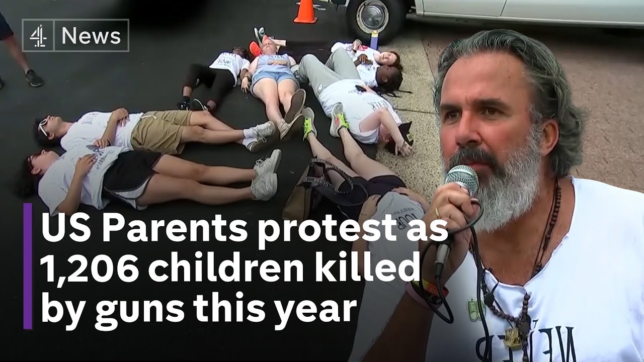 Gun control activists tour the USA to honour the 1,206 children killed ...