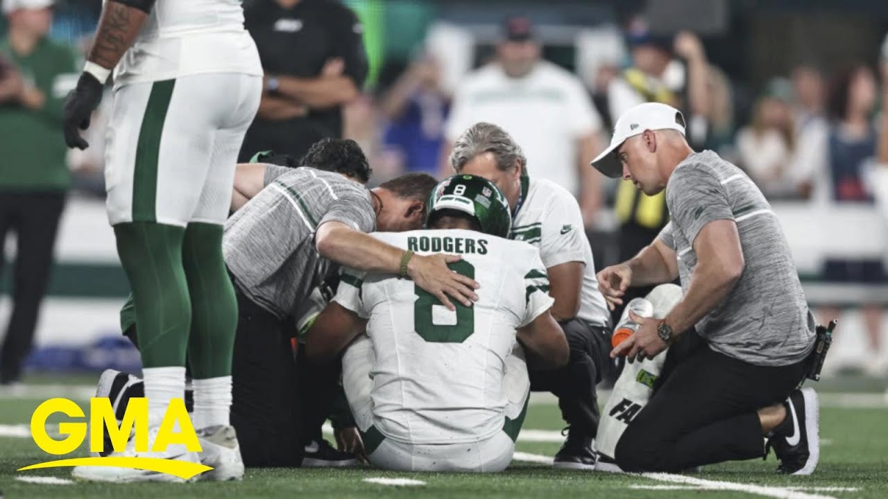 Jets star Aaron Rodgers out for season due to Achilles tendon injury ...