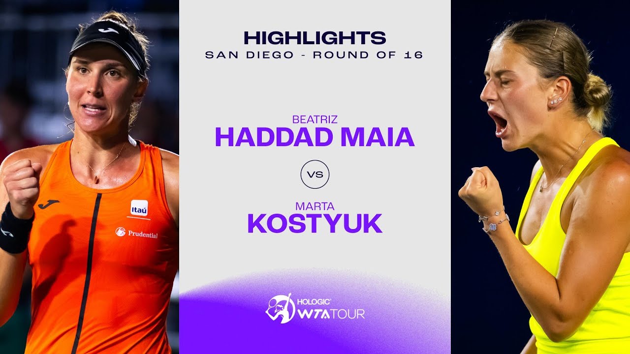 Beatriz Haddad Maia vs. Marta Kostyuk 2023 San Diego Round of 16