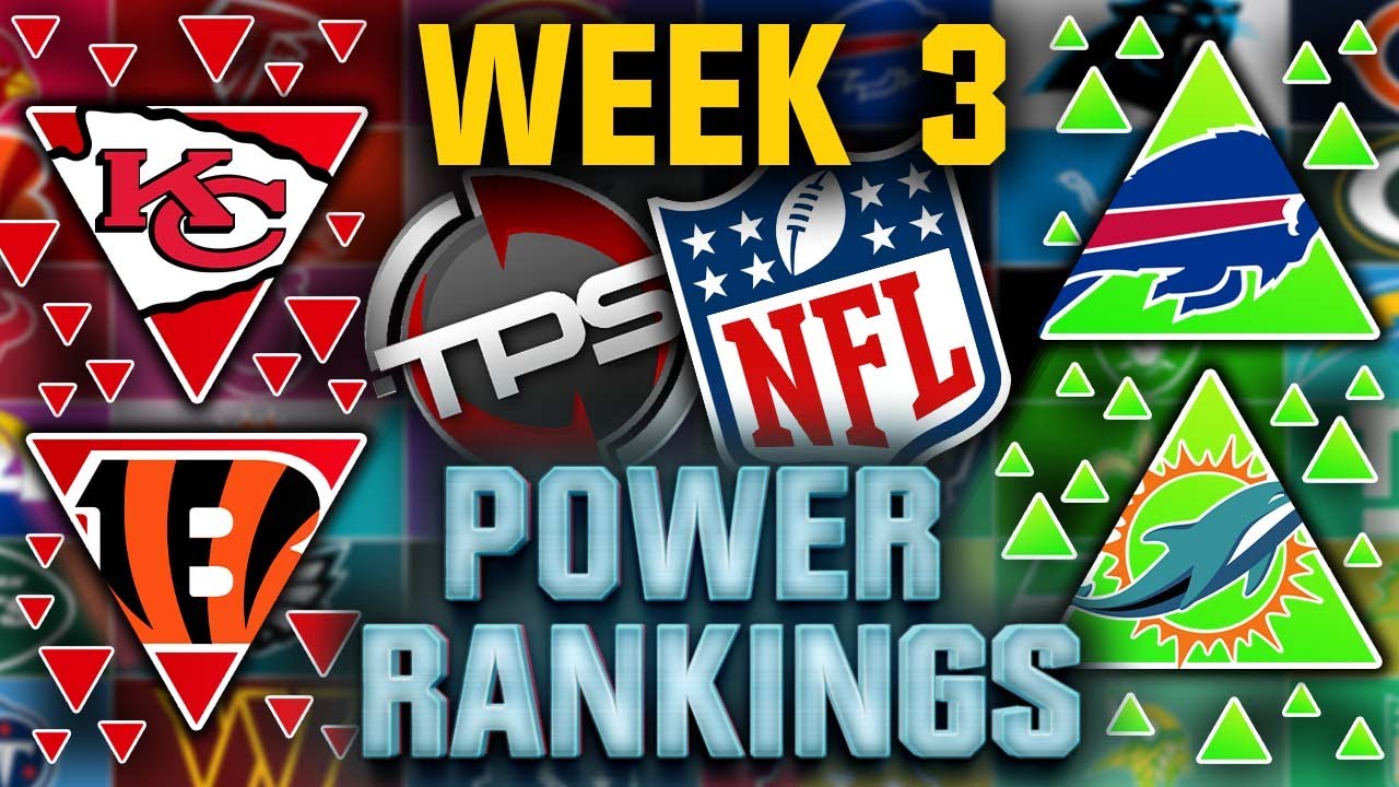 The Official NFL Week 3 Power Rankings 2023 TPS The Global Herald