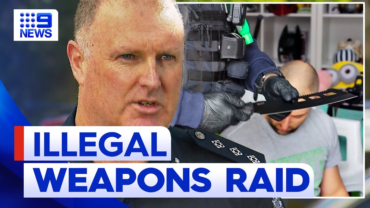 Hundreds of illegal weapons seized in Melbourne 9 News Australia