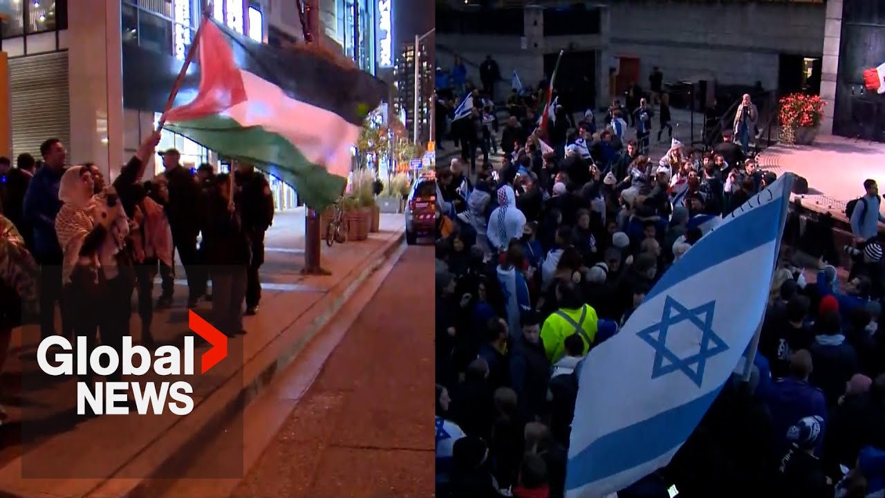 Israeli, Palestinian protests break out across Canada after historic ...