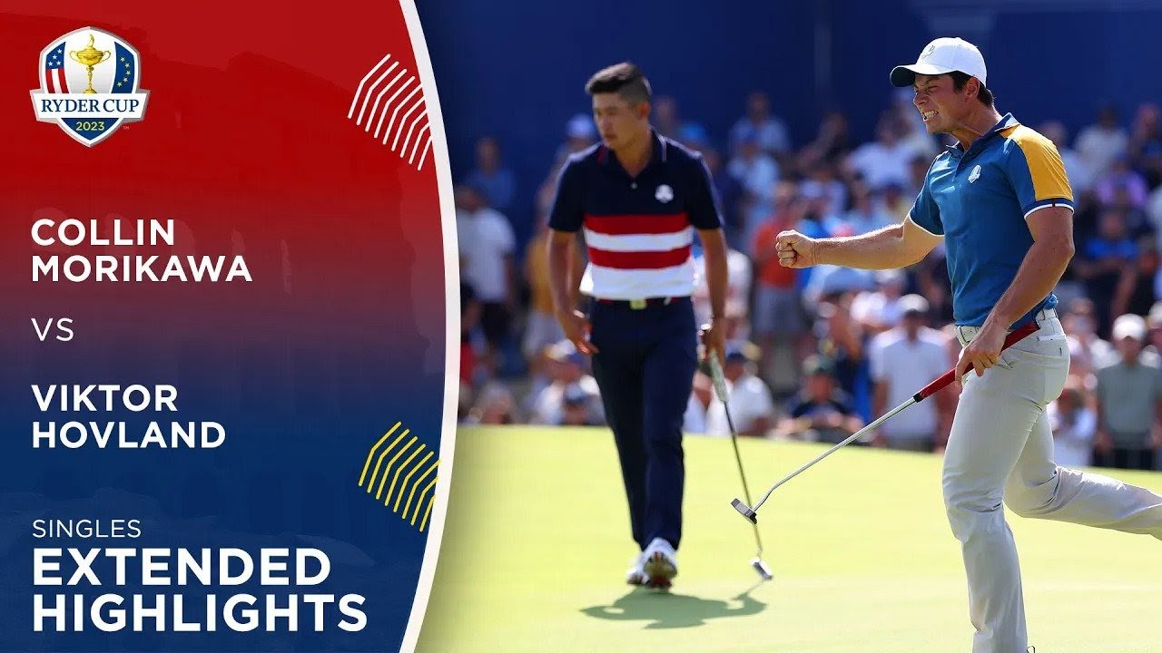 Collin Morikawa vs Viktor Hovland Extended Highlights 2023 Ryder Cup