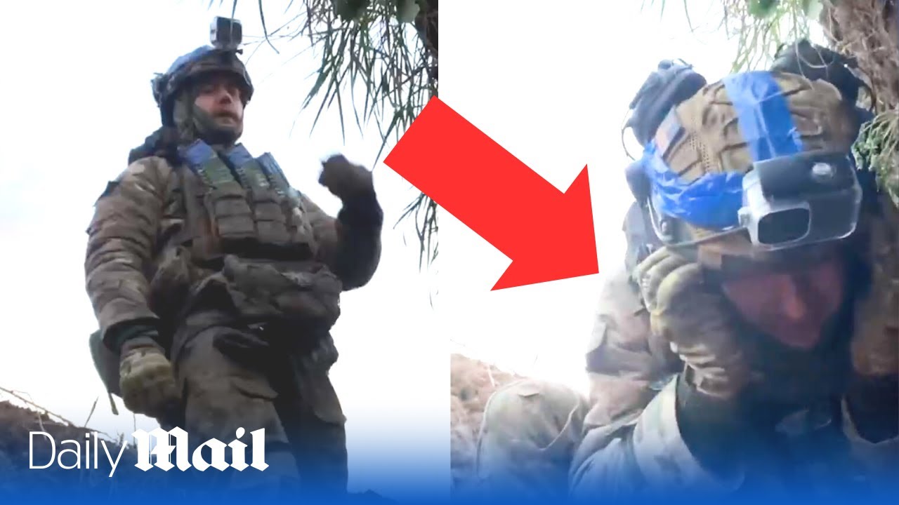 Shell Exploding Near Men Lucky Ukrainian soldier cheats death as Russian shell explodes near ...
