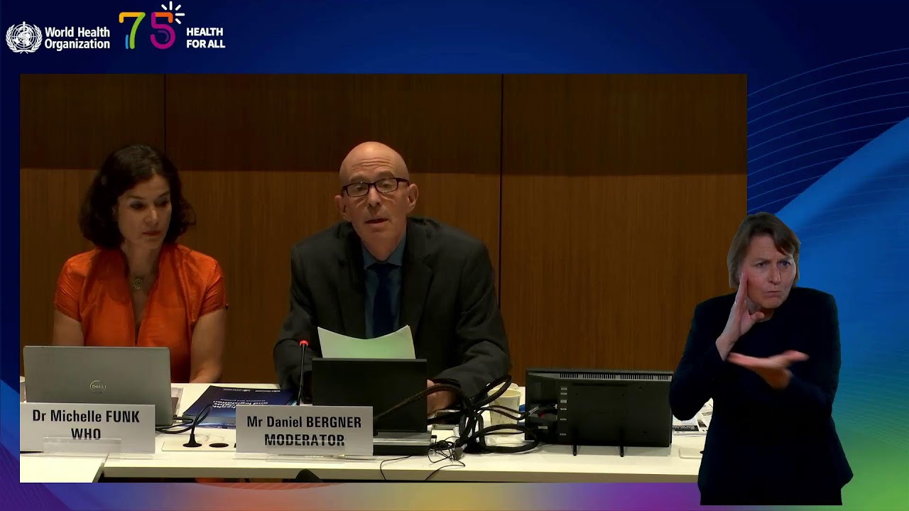 Launch of the Joint WHO/OHCHR guidance and practice on mental health ...