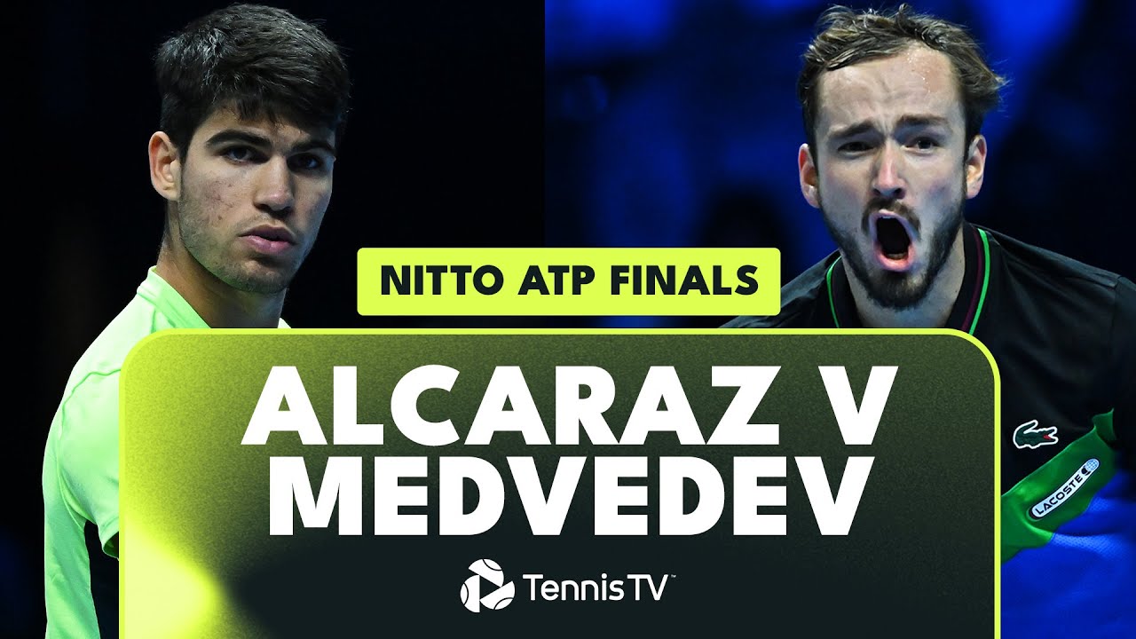 Carlos Alcaraz vs Daniil Medvedev Nitto ATP Finals 2023 Match