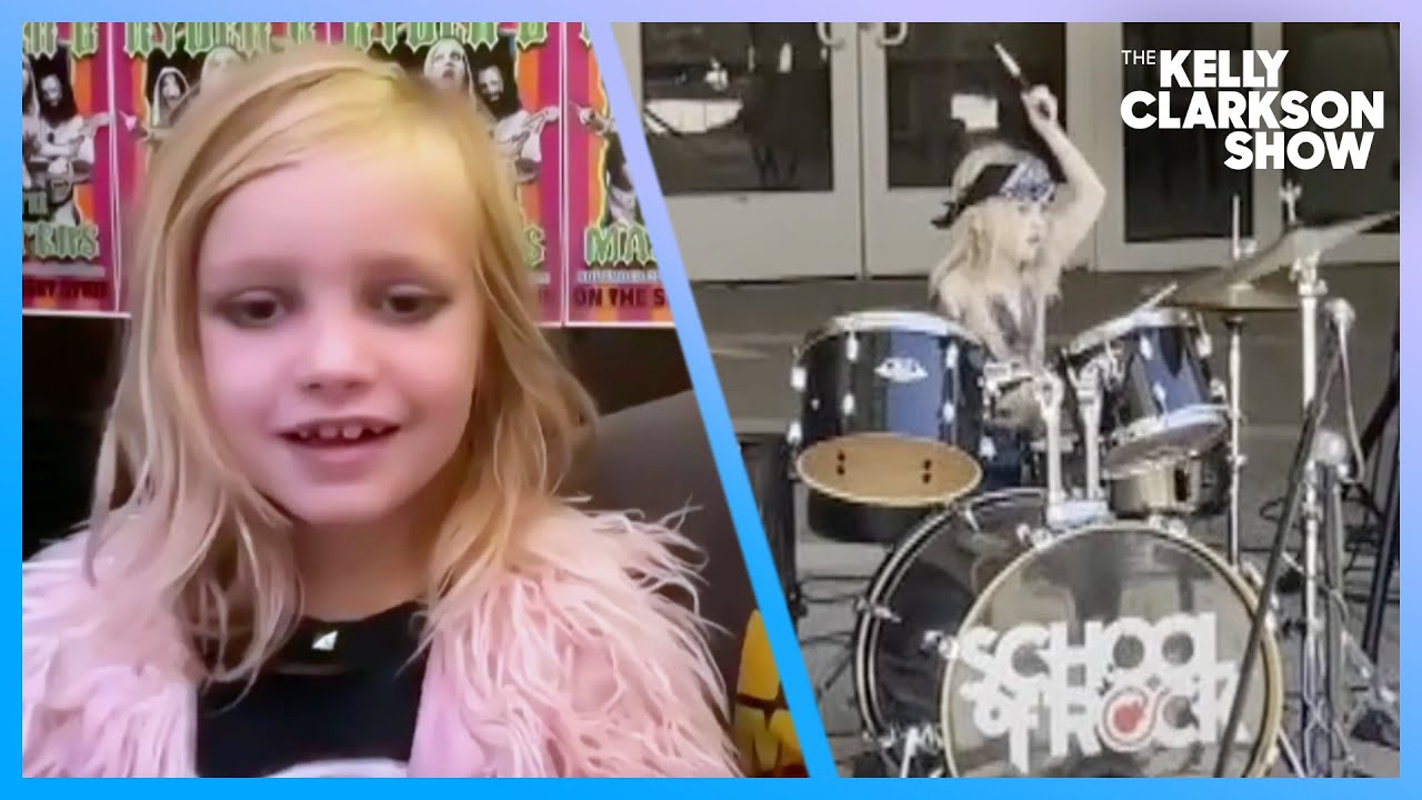 Kelly Clarkson Meets Viral TikTok 7YearOld Drummer The Global Herald