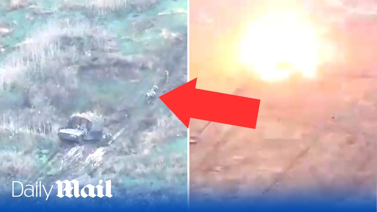 Russian attack fails as armoured vehicles and tanks are destroyed by