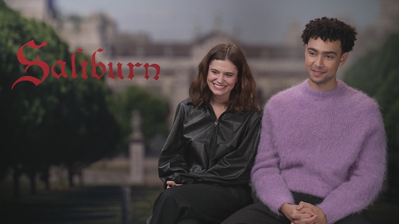 Alison Oliver & Archie Madekwe Talk Reactions to Saltburn! - The Global ...