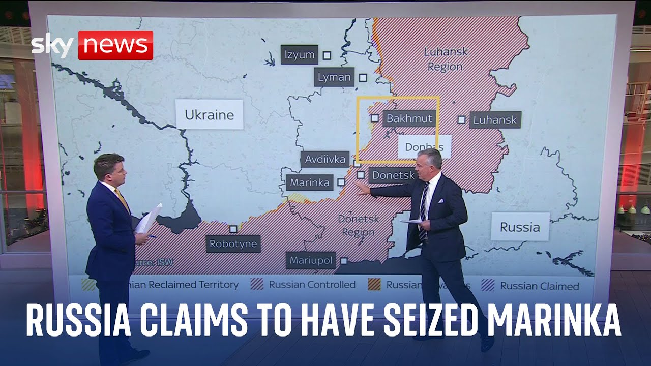 Ukraine War: Russia claims to have seized the city of Marinka - The