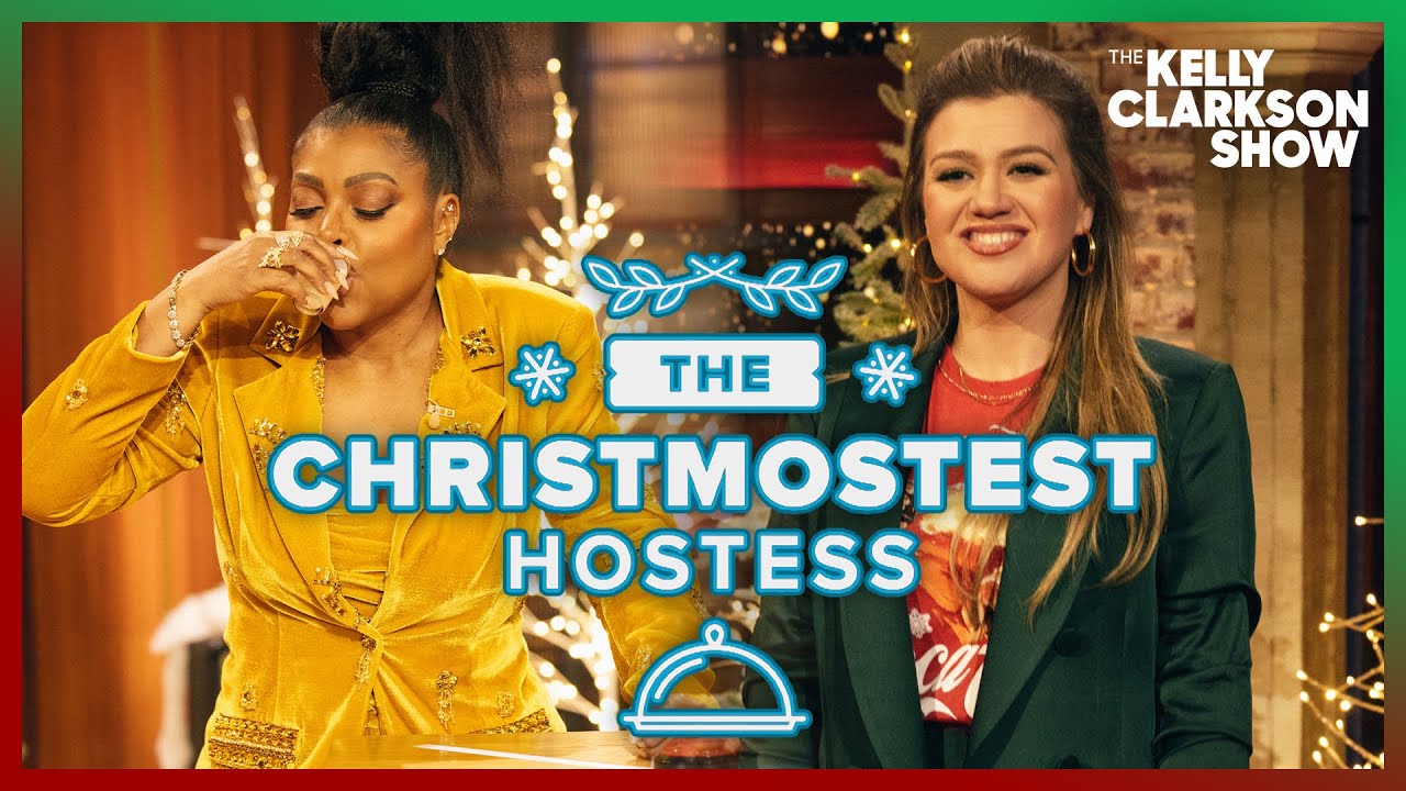 Taraji P. Henson & Kelly Clarkson Take Eggnog Shots Playing Christmas