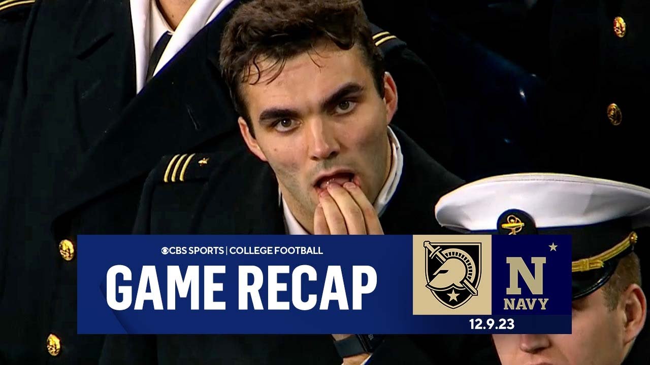 Army STOPS Navy At The GOAL LINE To Win CIC Trophy I Game Recap I CBS