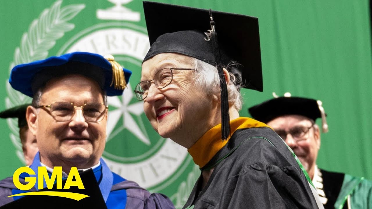 90yearold woman makes history as oldest grad to complete master’s