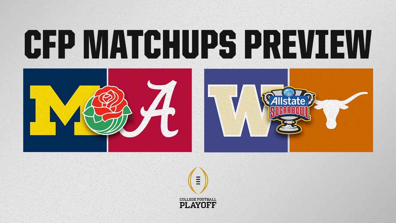 CFP Matchups Preview Is Alabama FAVORED over No. 1 Michigan in the